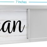 Brothers Bench black and white wood rustic farmhouse dishwasher magnet showing 'CLEAN' side with a sliding indicator