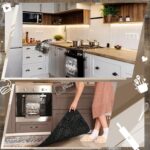 A complete 10-piece Fourluoo farmhouse kitchen decor set featuring brown gray towels, rugs, oven mitts, and pot holders.