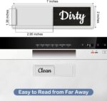 An A-silver Oxepleus Clean Dirty Dishwasher Magnet with a rustic farmhouse design, showing 'Clean' on one side.