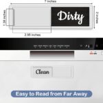 An A-silver Oxepleus Clean Dirty Dishwasher Magnet with a rustic farmhouse design, showing 'Clean' on one side.