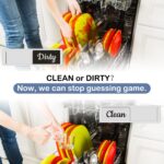 An A-silver Oxepleus Clean Dirty Dishwasher Magnet with a rustic farmhouse design, showing 'Clean' on one side.
